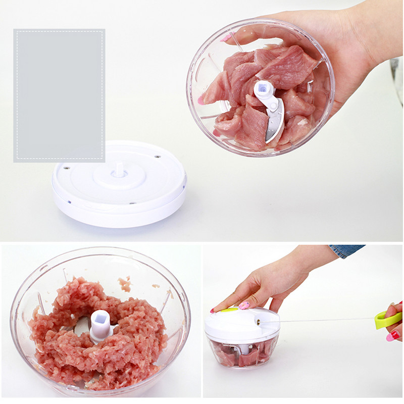 Käsihakkija Käsitsi köisköögikombain Silcer Purustaja Salativalmistaja Küüslaugu Liha Sibula Viilutaja Köögitööriistade tarvikud