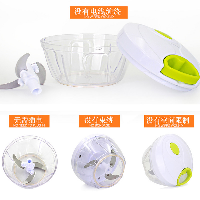 Käsihakkija Käsitsi köisköögikombain Silcer Purustaja Salativalmistaja Küüslaugu Liha Sibula Viilutaja Köögitööriistade tarvikud