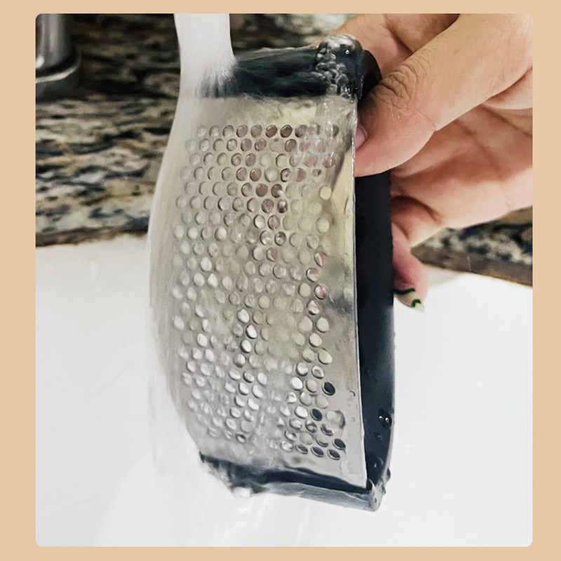 Oțel inoxidabil pentru zdrobire usturoi Presă de usturoi Mașină de tocat usturoiul manual Unelte pentru tocat usturoi Curbe Fructe Legume Instrumente Gadget de bucătărie