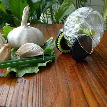 Εγχειρίδιο Rolling Garlic Presses Poshed Garlic Manual Press Food Chopper Grinder Cotter Twist Prevent Tears Εργαλείο κουζίνας