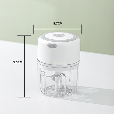 Električna gnječilica za češnjak USB punjenje Čvrsti izdržljivi mini mlin Sjeckalica Zdrobljeni đumbir Samljeven svježi čili