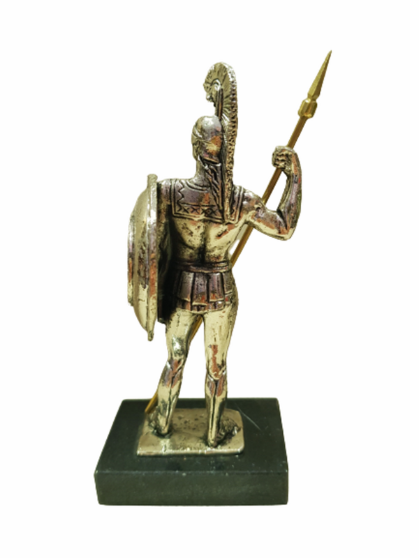 Статуетка Ahelos, Ахил, Метална, Сребрист, 13 см