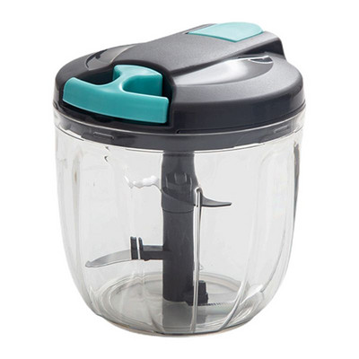 Mažas rankinis daržovių smulkintuvas 3/5 peiliukų rankinis maišytuvas mėsos svogūnų salotoms imbiero vaisiams česnakams smulkinti lengvas