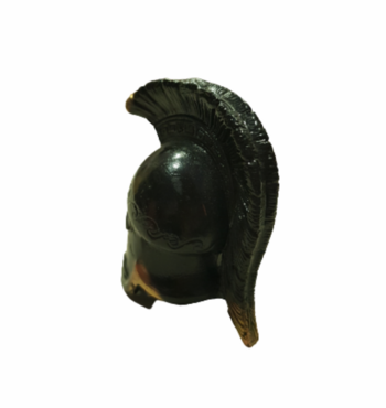 Статуетка Ahelos, Шлем, Нисък гребен, Метален, Черна оксидация, 8 см
