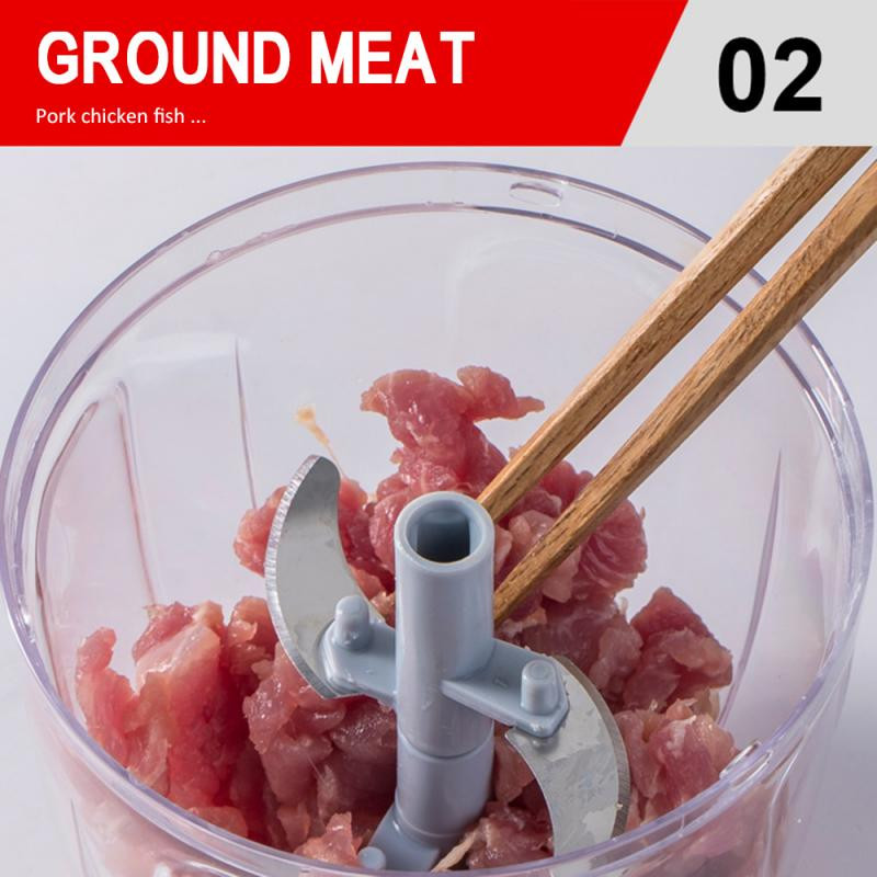 Višenamjenski ručni procesor hrane Sjeckalica za povrće i voće Kuhinjski stroj za mljevenje mesa Sjeckalica Drobilica za češnjak Rezač Triturador