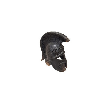 Статуетка Ahelos, Шлем с бухал, Метален, 8 см