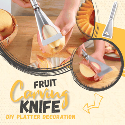 Gyümölcsfaragó kés – barkácsolás, rozsdamentes acél nyomókés, a szakácsnak rendelkeznie kell Gyümölcstállal Faragó forma Konyhai kellékek