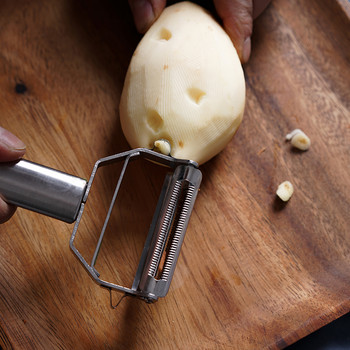Πολυλειτουργικός αποφλοιωτής από ανοξείδωτο χάλυβα Τρίφτης λαχανικών φρούτων πατάτας αγγουριού Φορητό εργαλείο αξεσουάρ κουζίνας Sharp