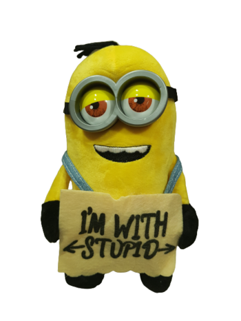 Играчка Minions, Миньон, Плюшен, 22 см