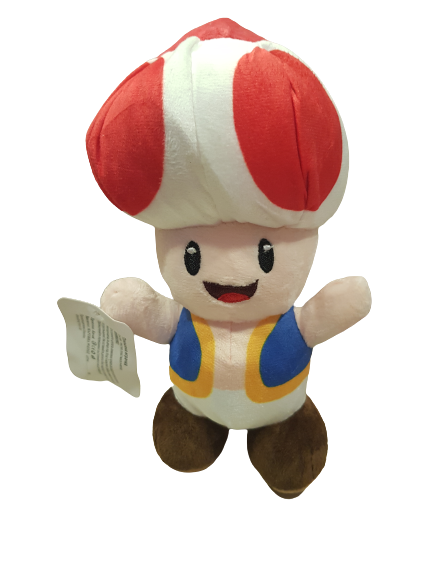 Играчка Super Mario, Тоад, Плюшена, 20 см