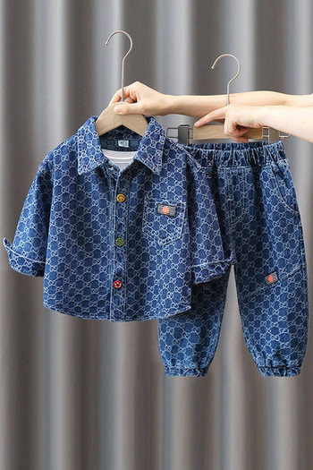 Casual Kid\'s Button Up Σετ