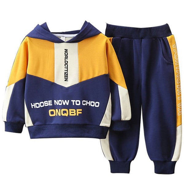 Dječji set s kapuljačom i džepom