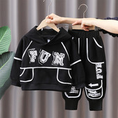 Dječji set s printom i kapuljačom