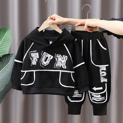 Dječji set s printom i kapuljačom