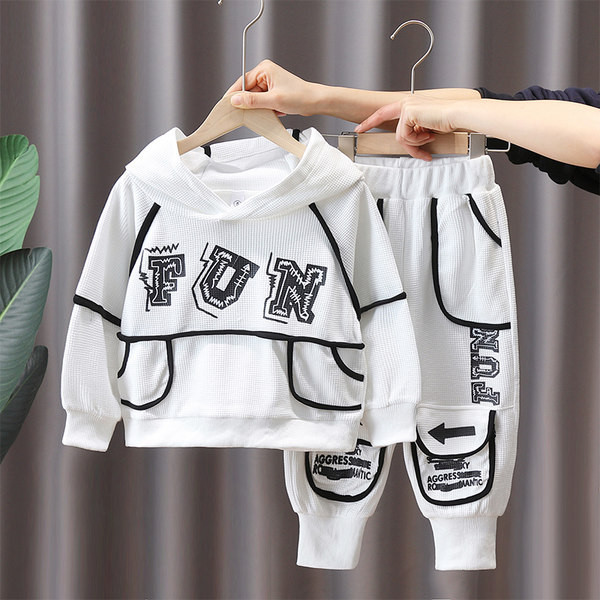 Dječji set s printom i kapuljačom