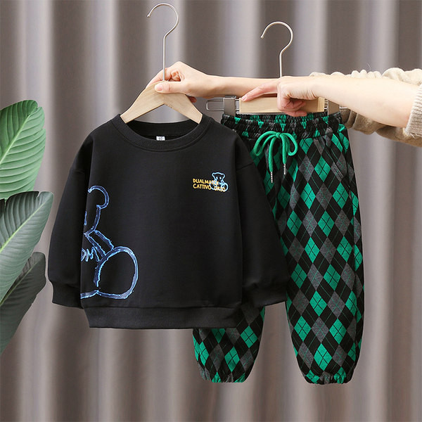 Dječački jesensko-zimski set hlača i bluze s pintom