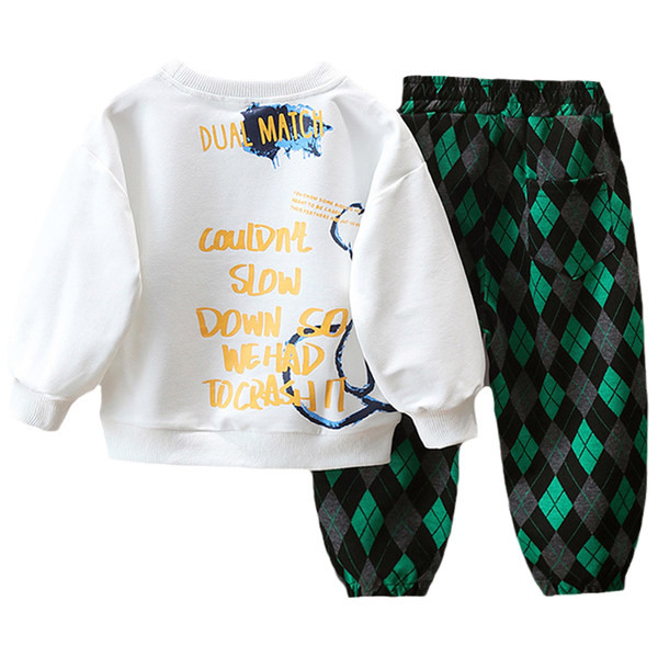 Dječački jesensko-zimski set hlača i bluze s pintom