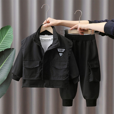 Elegantan set hlača i jakne s džepom za dječake