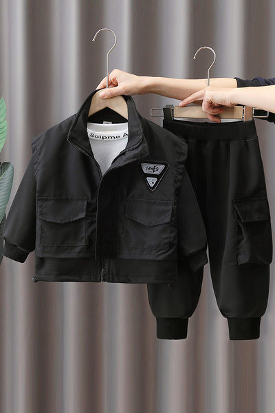 Elegantan set hlača i jakne s džepom za dječake