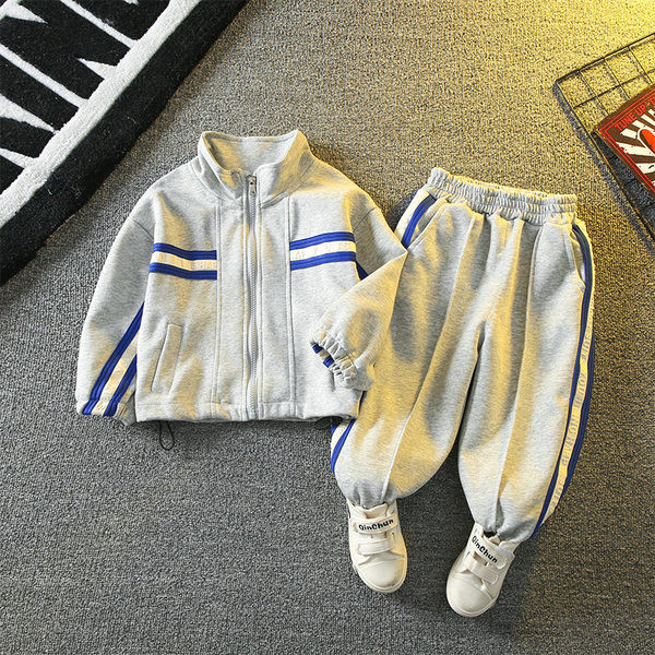 Trenirka s patentnim zatvaračem, komplet hlača i jakne za dječake