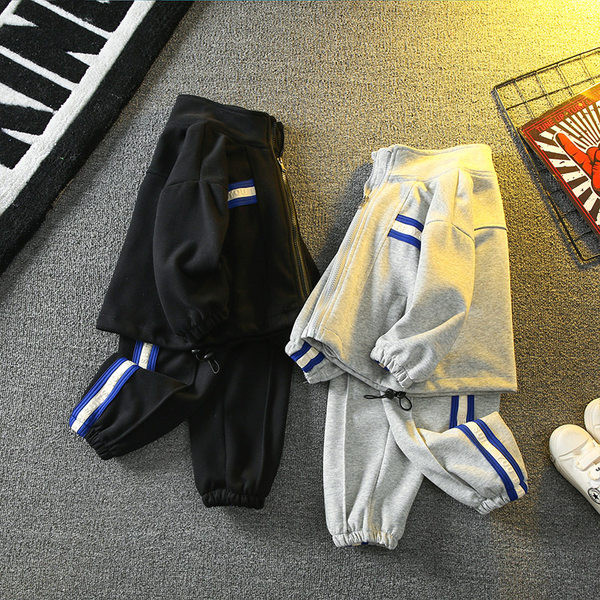 Trenirka s patentnim zatvaračem, komplet hlača i jakne za dječake