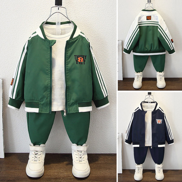 Sportinis vaikiškas rinkinys su užtrauktuku ir kišene