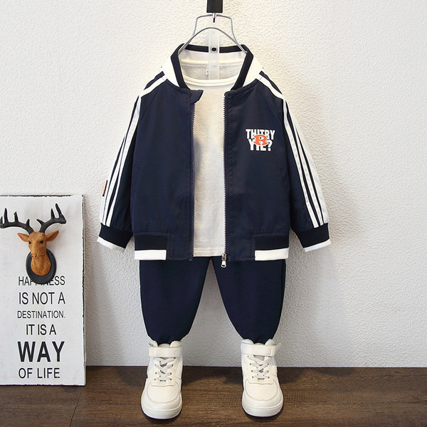 Sportinis vaikiškas rinkinys su užtrauktuku ir kišene