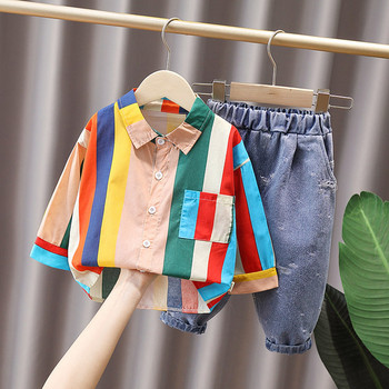 Παιδικό σετ για αγόρια που αποτελείται από πουκάμισο και τζιν