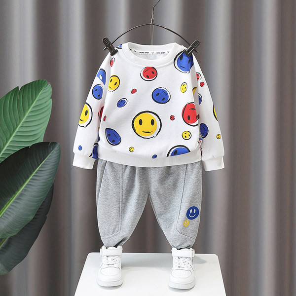 Vaikiškas margintas dviejų dalių rinkinys berniukams