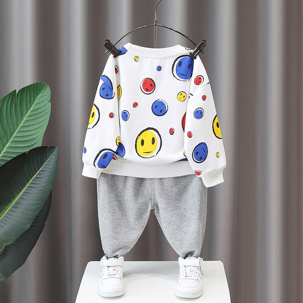 Vaikiškas margintas dviejų dalių rinkinys berniukams