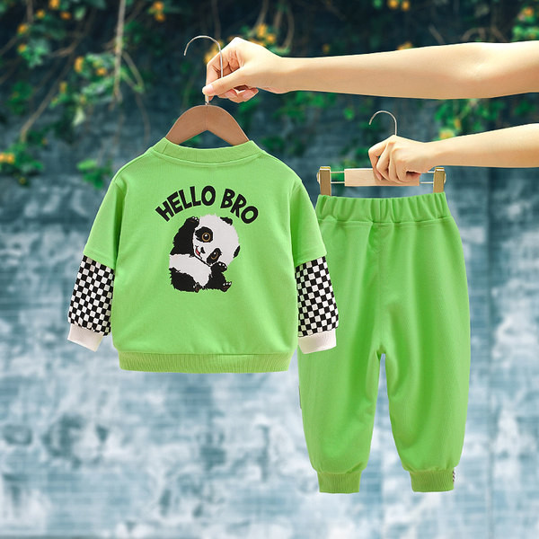 Set sport din doua piese pentru baieti cu litere