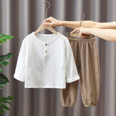 Vaikiškų plačių kelnių ir palaidinių komplektas berniukams