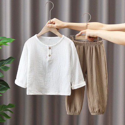 Vaikiškų plačių kelnių ir palaidinių komplektas berniukams