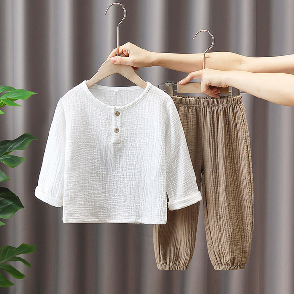 Vaikiškų plačių kelnių ir palaidinių komplektas berniukams