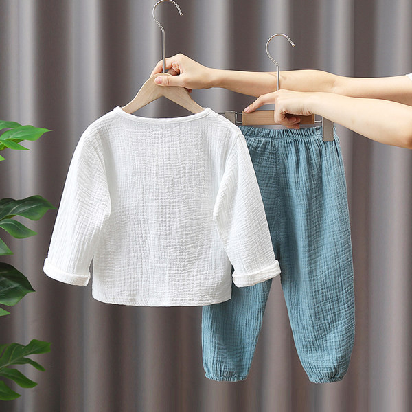 Vaikiškų plačių kelnių ir palaidinių komplektas berniukams