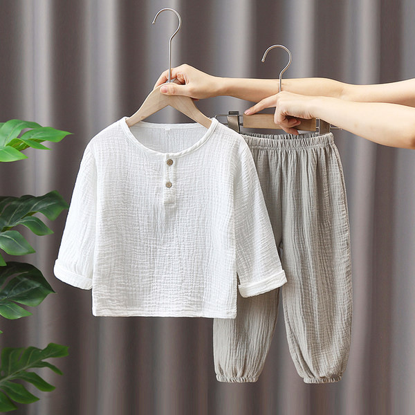 Vaikiškų plačių kelnių ir palaidinių komplektas berniukams