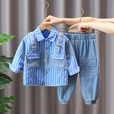 Set casual pentru copii pentru baieti cu buzunar