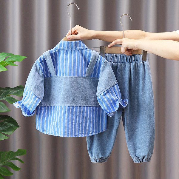 Set casual pentru copii pentru baieti cu buzunar