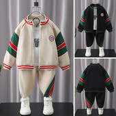 Laste sügiskomplekt poistele krae ja taskuga