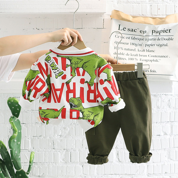 Gyerek nyomott galléros nadrág és blúz szett fiúknak