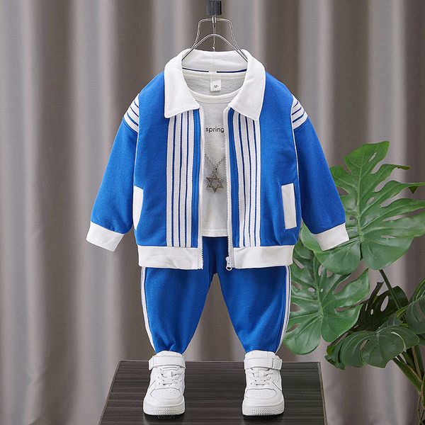 Dvodijelni sportski set s patentnim zatvaračem i džepom za dječake