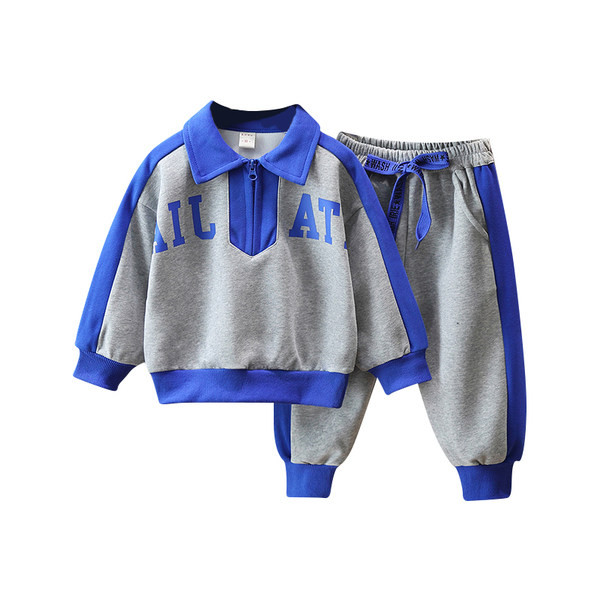 Dječji komplet dvodijelna bluza s kragnom i hlače