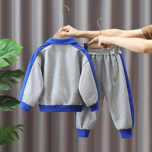 Dječji komplet dvodijelna bluza s kragnom i hlače