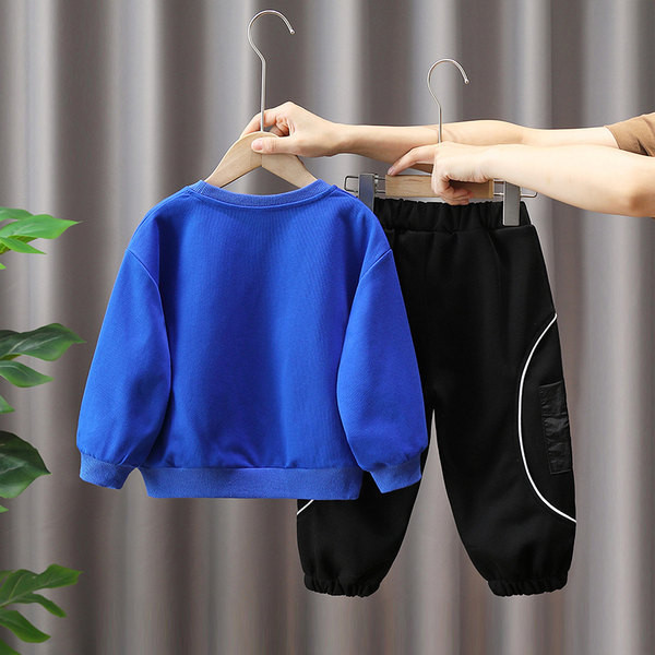 Vaikiškas dviejų dalių komplektas - palaidinė su kišene ir kelnėmis