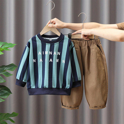 Dječački ležerni komplet bluza s džepnim printom