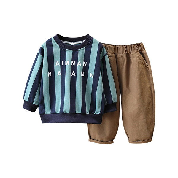 Dječački ležerni komplet bluza s džepnim printom