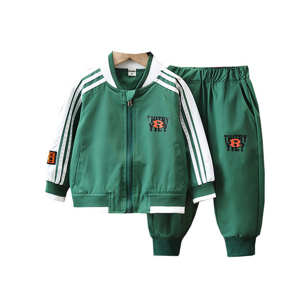 Dvodijelni sportski set s patentnim zatvaračem i džepom za dječake