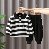 Dječji komplet za dječake - bluza s kragnom i hlače