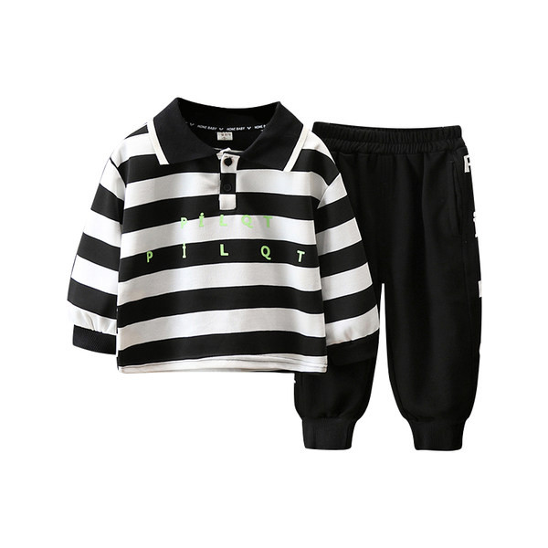 Dječji komplet za dječake - bluza s kragnom i hlače