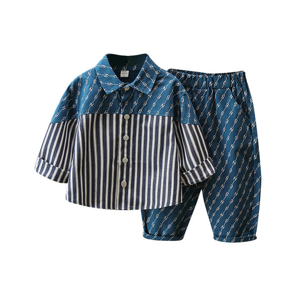 Stilingas spausdinimo kelnių ir marškinių rinkinys berniukams